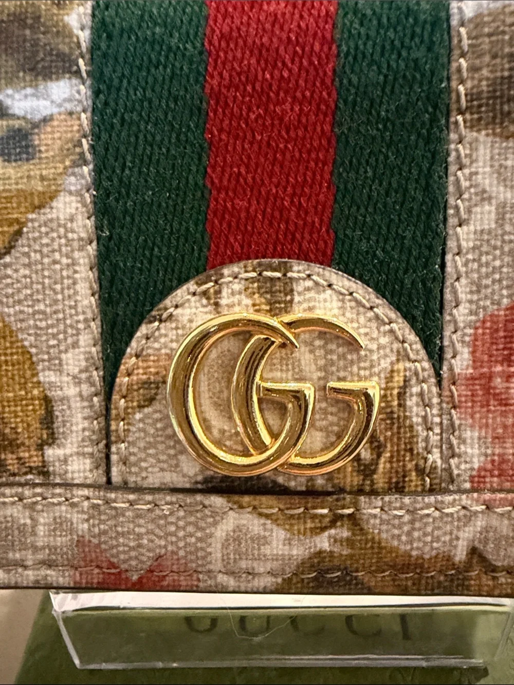 GUCCI | ✨NEW✨ Ophidia GG Flora Card Case Wallet - Picture 5 of 10